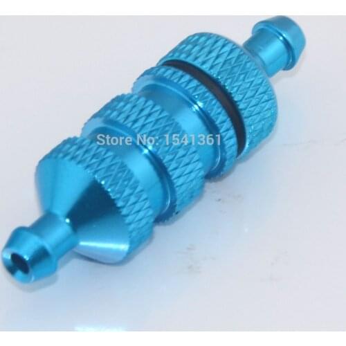 Aluminum Fuel Filter Nitro 1/10 RC Car Model Upgrade Parts Blue HSP 02156