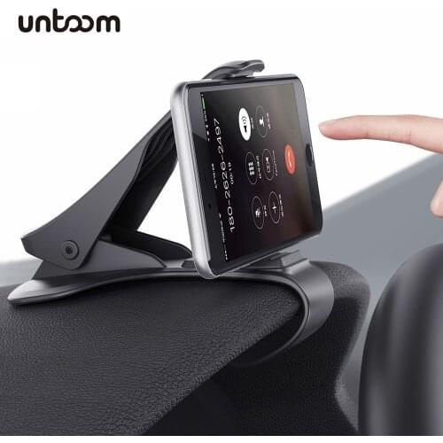 Car Phone Holder Car Dashboard Mount HUD Design Mobile Clip Stand for Samsung Galaxy S9 S8 S7 S6 Cell Phone Mount for iPhone X 8