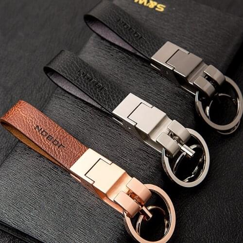 Business Gifts Car Styling Upscale Keychain Leather Key Ring Holder for Renault Lexus Subaru Volkswagen Audi Volvo Mazda Buick