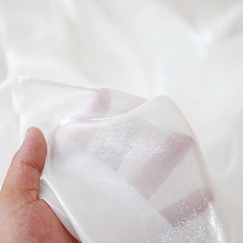 CF812 White Summer Sun-protective Clothing Shirt Long Skirt Womens Clothing Fabric Elegant Breathable Bright Summer Fabrics