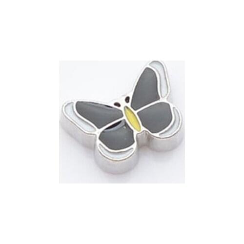 Black butterfly, Floating charms,Fit floating charm lockets, FC0089
