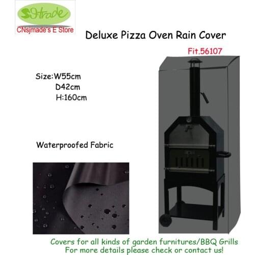 Deluxe Pizza Oven Raincover,W55xD42xH160cm,Fit 56107.Black waterproofed durable Cover,Patio furniture Covers,Parts Free shipping