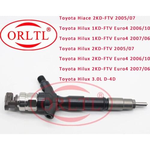 Diesel Nozzle 23670-09070 Common Rail Injector 095000-5920 Genuine Oil Sprayer 095000-5921For Toyota Engine Hilux 1KD Euro4 2006