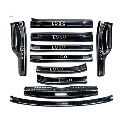 For Peugeot 4008 2017-2019 High-quality stainless steel Threshold bar Trunk guard threshold Shield Anti-scratch Car styling