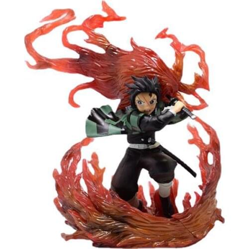 20CM Demon Slayer Anime Figure Kimetsu No Yaiba ZERO Kamado Tanjirou Action Figure PVC Finished Goods Model Toys