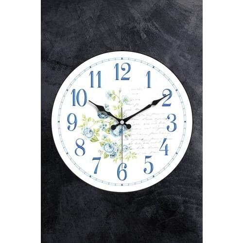 Emores 36 cm Real Rounded Glass Flows Seconds Silent Mechanism Decorative Wall Clock Wall Clock Home Office Living Room Art