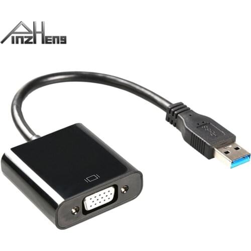 PINZHENG USB 3.0 To HDMI Cable Adapter 3D 1080P HD For PC Computer USB3.0 To VGA Adapter Audio Video Cable For HDTV Display