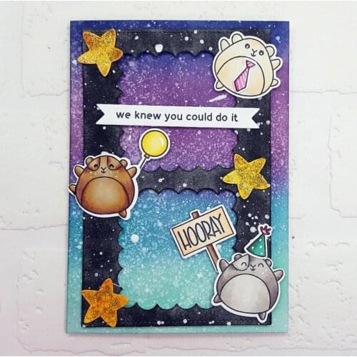 Circle Square Frame With Love Shape Metal Cutting Dies For Scrapbooking Craft Die Cut Card Photo Album Making Embossing Stencil