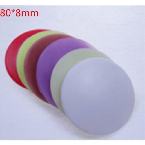 Free Shipping 5PCS 80mmx 8mm big size sticky wall bumper door handle bumper anti slip silicone rubber Door Stopper Door Wedge