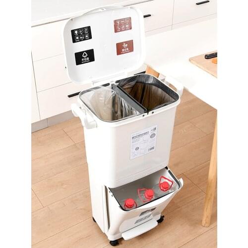 Trash Can Foldable Litter Bin Garbage Bags Home Garden Garbage Bag Recycle Bin Poubelle De Cuisine Waste Container BA60LJ