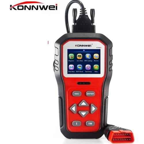 Professional OBD2 Scanner KW860 Automotive OBD II Auto Diagnostic Scan Tool Code Reader Clear Fault Error Codes Englsih/German