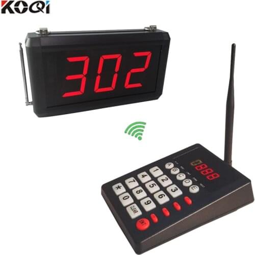 433.92mhz 3-digits queue management system now serving counter number paging system for bank service