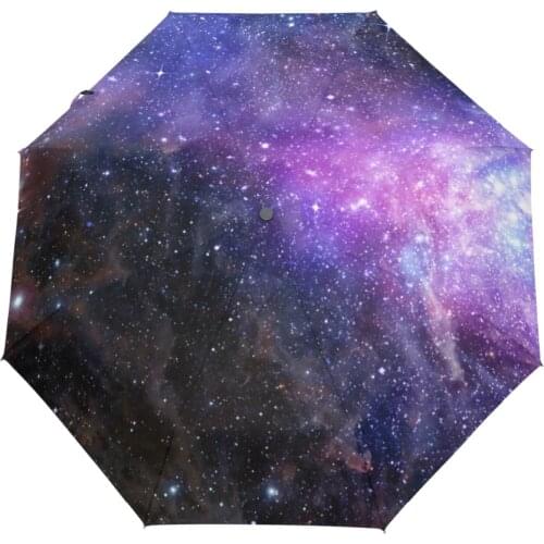 Galaxy Space Universe Nebula Cloud Custom Foldable Men Rain Umbrella Folding Travel Male Umbrella Rainy Windproof Parapluie