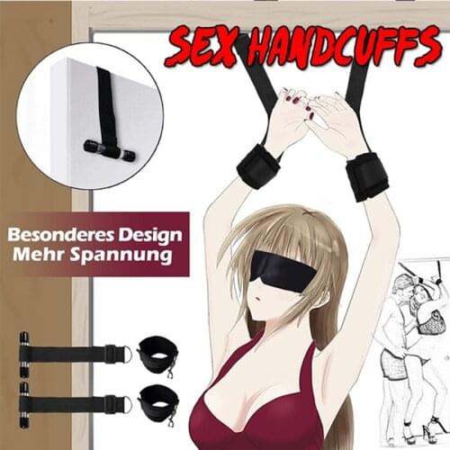 Shackles On The Door Chastity Lock Handcuffs Flirting Fetish BDSM Sex Bondage Restraints Slave Erotic Sex Toys For Woman Couples