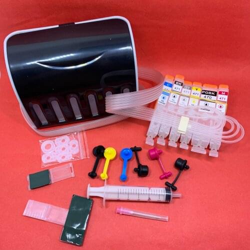 YOTAT 6 Color Empty PGI-470XL PGI470 CISS ink cartridge PGI-470 CLI-471 with ARC Chip for Canon PIXMA MG7740 printer