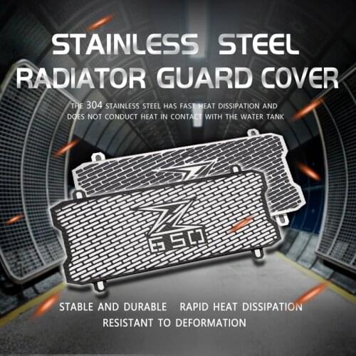For Z650 Z 650 2017 2018 2019 2020 17 18 19 20 Motorcycle Accessories Radiator Grille Cover Guard Stainless Steel Protection