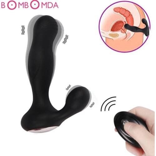 10 Speed Charging Anal Vibrator For Man G spot Dildo Vibrator Adult Sex Toys Butt Plug for Men Remote Control Anal Plug Vibrator