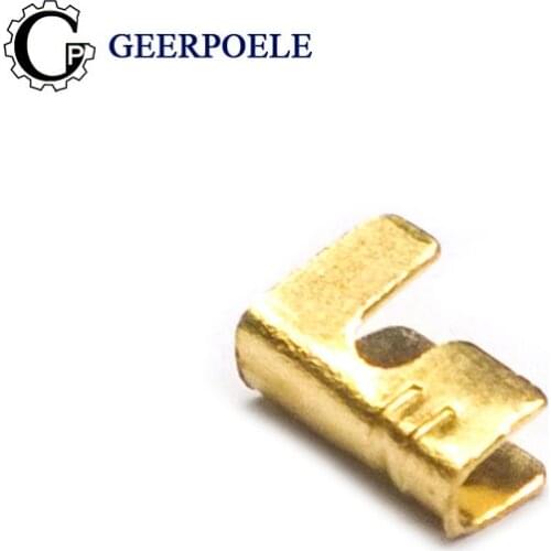 100 pcs/lot 4.8 DJ452 Crimping Button Cold Pressing Splice Terminals Terminal Connector Cable Electric Sertir Wire 0.3-0.75