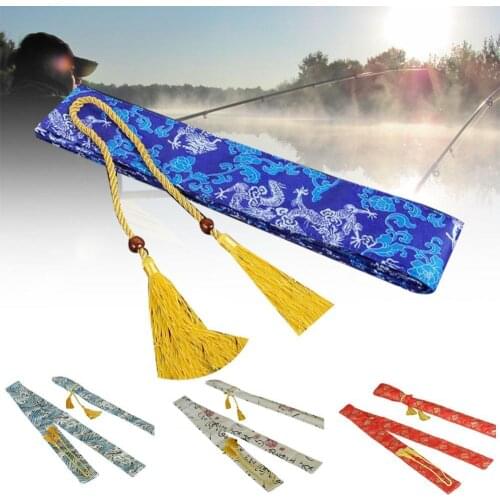 130cm Elastic Nylon Fishing Rod Sleeve Cover Pole Glove Protector Bag Gear Tackle Tool Chinese Style Fishing Rod Bags