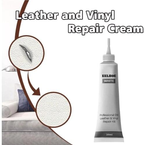 20ml Car Reconditioning Cream Black White Leather And Vinyl Repair Kit - Furniture Couch Car Seats Sofa Coats Holes Repair Cream