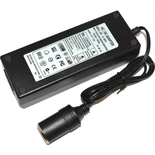 20PCS High-quality AC 100-240V DC 12V 10A Cigarette Lighter Switching Power Converter Adapter Supply Free Shipping