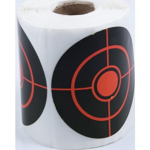 250pcs/Roll Shooting Adhesive Targets Splatter Reactive Target/Sticker 7.5cm For Archery Bow Hunting Shooting Practice Training