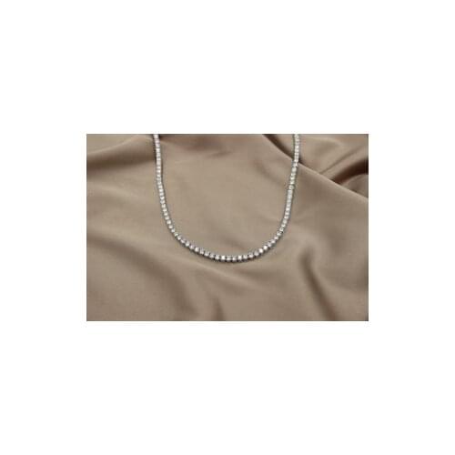 3mm. Handmade Diamond Cut Water Way Necklace