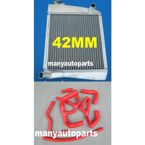 42MM ALUMINUM ALLOY RADIATOR&HOSE FOR ROVER FOR MINI COOPER S SPI 1275 1991-1996