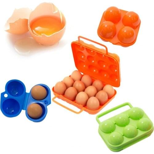 50% Hot Sales! Egg Box Shockproof Kitchen Gadget PP Picnic Egg Storage Container for Home