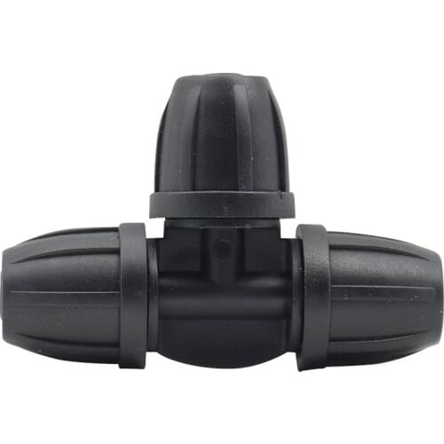 8 / 11mm hose interface tee elbow with lock nut connector garden drip irrigation hose dispenser for watering pipe fittings 10pcs