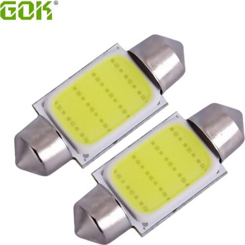 Auto super bright COB Festoon cob C5W LED 31mm 36mm 39mm 42mm 3W 12V Car LED lighting Interior LED Dome Light 2pcs/lot