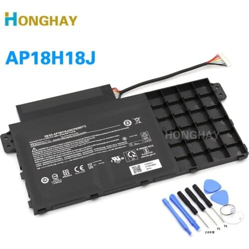 HONGHAY AP18H18J Laptop battery For Acer TraveIMate P215 2ICP6/56/77 TMP215-51G N18P5 N18PS 7.6V 34.31Wh 4515mAh