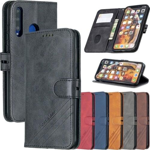 Leather Flip Y7p 2020 Case on For Huawei Y 7 Y7 Prime Pro Y7Pro 2018 Coque Y7Prime 2019 Magnetic Stand Wallet Phone Cover