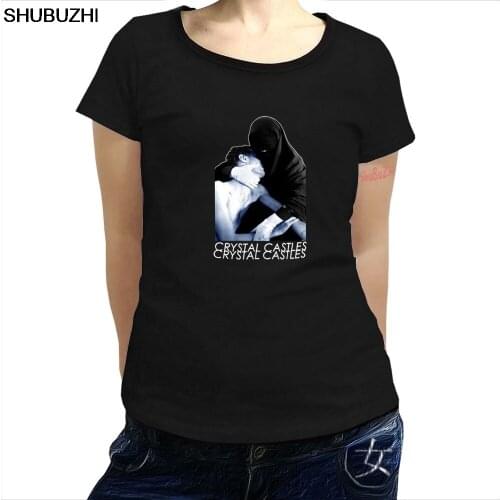 Summer fashion t-shirt Madonna Crystal Castles Custom T Shirt cotton O Neck women o-neck T Shirt female t shirt sbz287