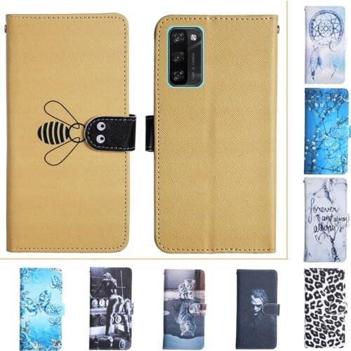 Cute Flip Book Style Cover For Blackview A100 Wallet Stand holder Case For Blackview A100 a 100 6.67 inch Leather Painted Shell
