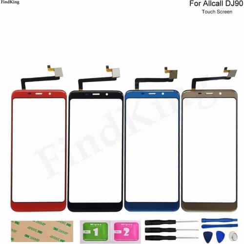Mobile Phone Touch Screen For Allcall DJ90 Touch Screen Front Glass Digitizer Touch Panel Lens Sensor Front Glass Adhesive