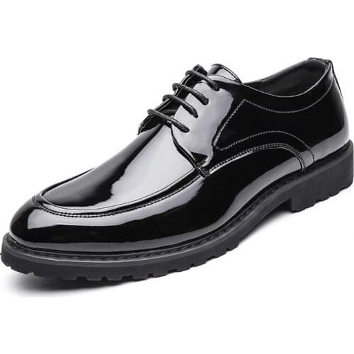 Men Casual Shoes Flat Fashion Lace Up Autumn Spring Leather Low Top Black Outdoor Male Non-slip Comfortable