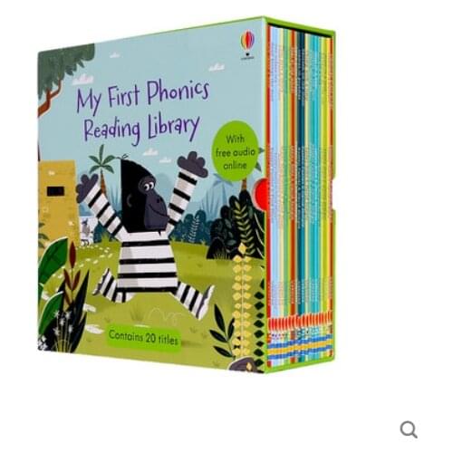4-8 year 20 book/set Usborne My first phonics reading library readers Childrens English picture books Nature spelling storybook