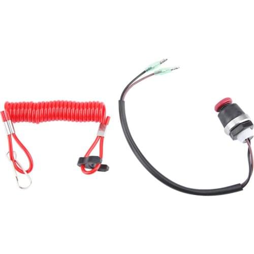 Outboard Engine Motor Kill Switch Safety Tether Cord for Marine Mercury Tohatsu