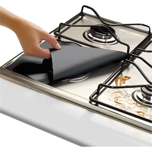 4pcs Gas Stove Oil And Antifouling Pads Washable Cleaning Pads Dirt Resistant And High Temperature pads Gas Stove Pads