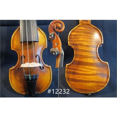 Rare special and nice tiny pocket violin 5 3/4" small violin body #12232