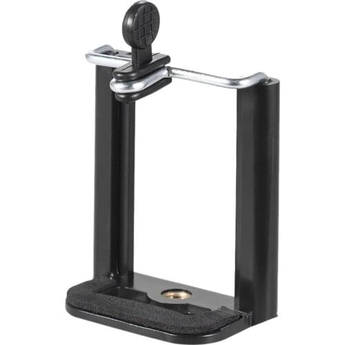 Andoer Adjustable Extendable Phone Holder Clip with 1/4" Screw Hole for Selfie Self-Timer Monopod Tripod for iPhone X 8 7 6s 6