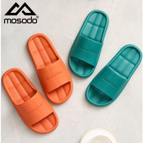 Mosodo Bathroom Slipper Non Slip EVA Shower Slides Sandals for Women Men Embossed Summer Pool Flip Flop Indoor Home 2021 Shoe