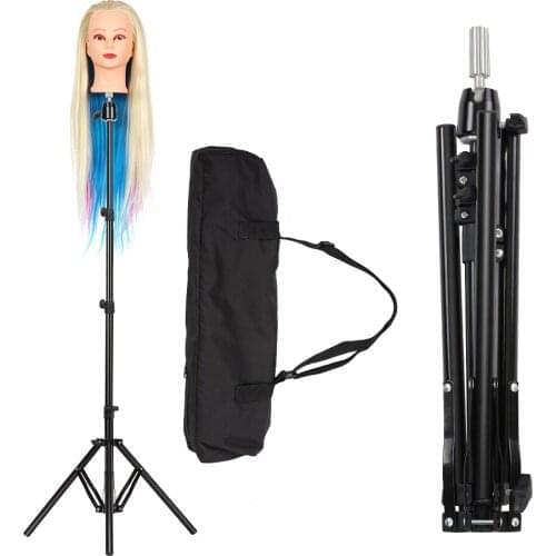 Tripod wig head Cosmetology Training Doll Head Stand Mannequin Manikin mannequin Head Tripod Wig Stand With Travel Bag tools