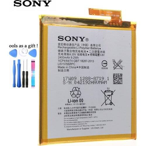 Original Replacement SONY Battery LIS1576ERPC For Sony Xperia M4 Aqua E2353 E2303 E2333 Genuine Phone Battery 2400mAh