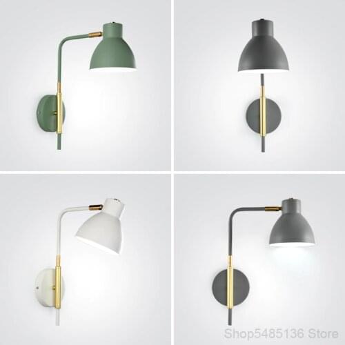 Modern LED Wall Lamp Bedroom Bedside Lighting Fixture Living Room Wall Lights for Home Study Corridor Aisle Decorative Lighting