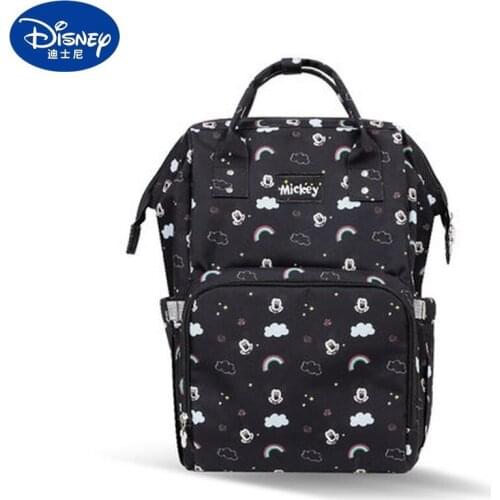 Disney Mickey Diaper Bag Mummy Bag Cartoon Backpack Multifunctional Handbag Large Capacity Waterproof Outing Practical Backpack