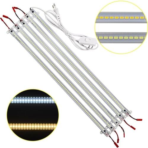 Led Bar light Dimmable 220V 50CM 5730 72LEDs Led Hard Rigid Strip Light LED Fluorescent Tubes Energy Saving 5PCS / 10PCS