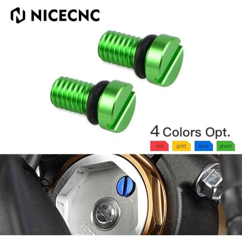 NICECNC Air Valve Cap Screw Bolt For Kawasaki KX 80 85 100 125 250F 450F KXF 250 450 KLX 450R KX250F KX450F KXF250 KXF450 KX250