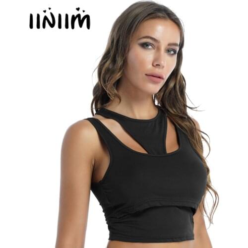 Womens Hollow Out Tank Top Solid Color Running Jogging Fitness Top Sleeveless Racer Back Gym Yoga Fitness Gym Workout Sport Vest